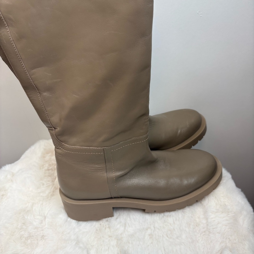 Zara high leather Boots. Taupe. Size 41. - Picture 7 of 16